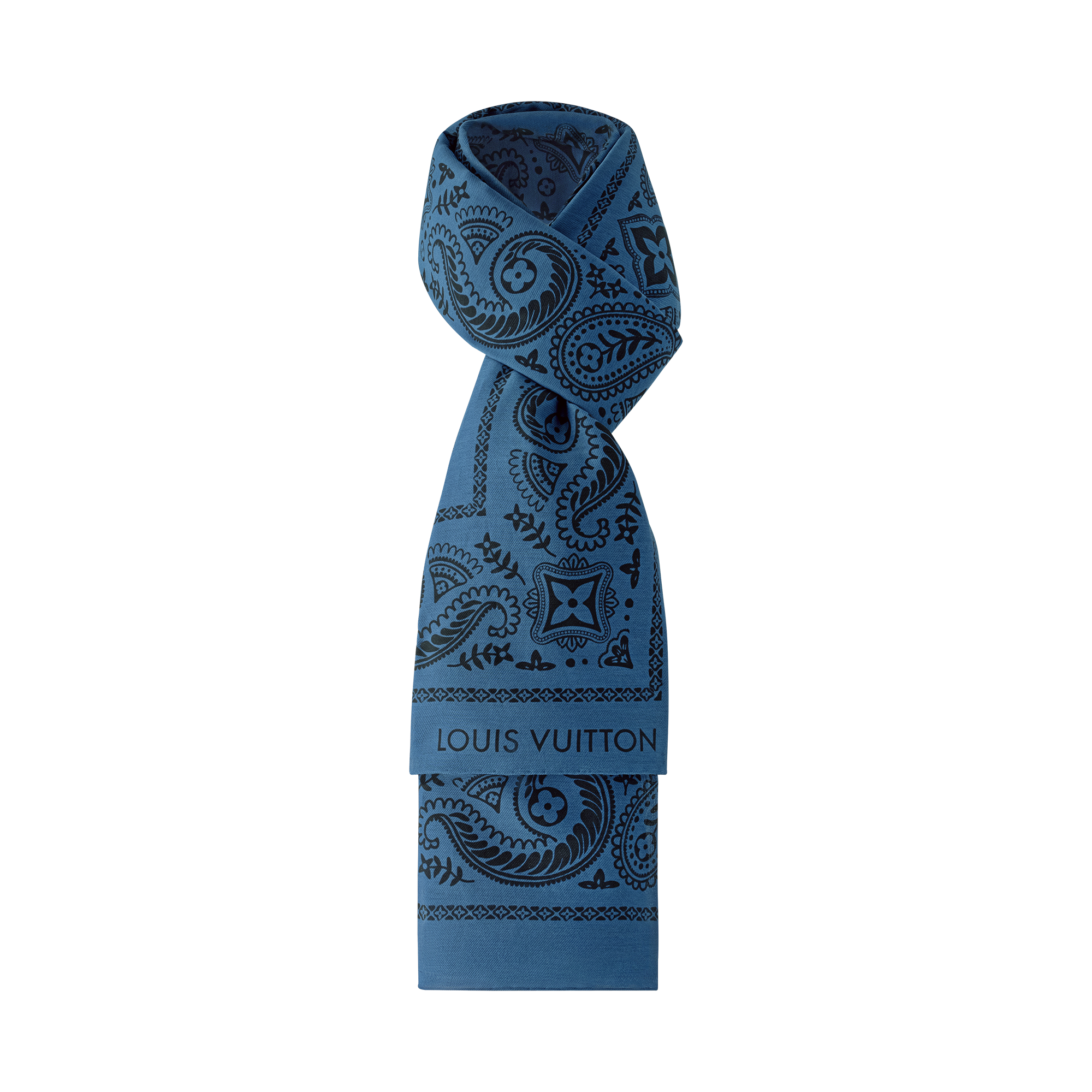 Paisley Stole - Luxury S00 Blue | LOUIS VUITTON